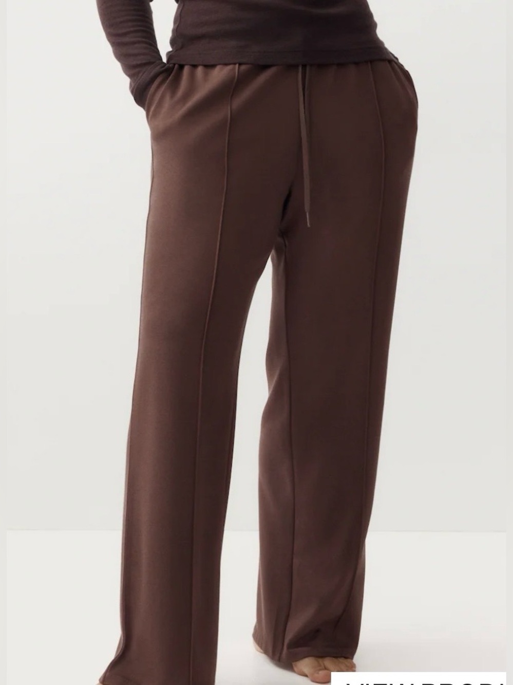 H&M Lounge Collection Brown Relaxed Drawstring Joggers